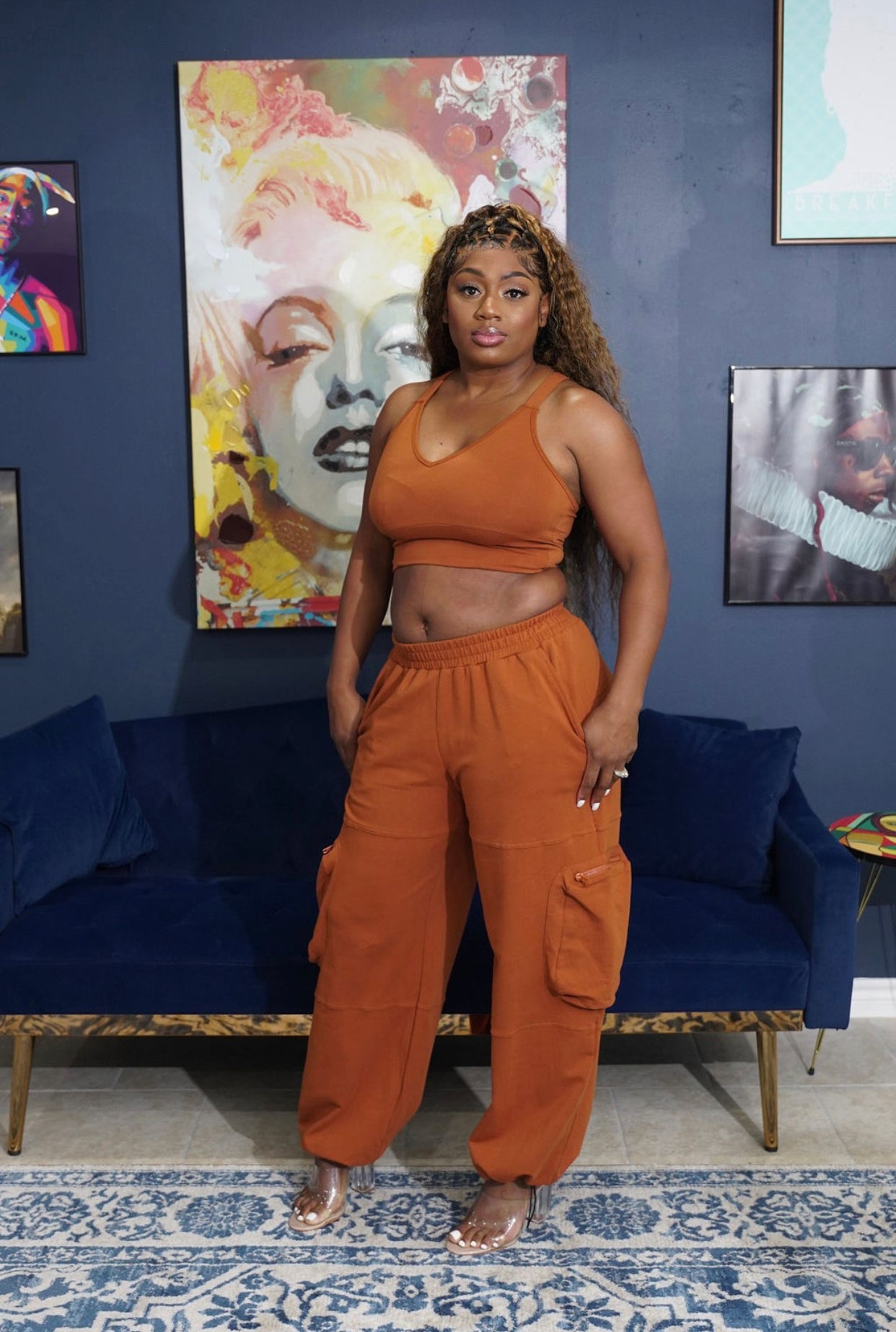 GIRL CODE BROWN JOGGERS SET