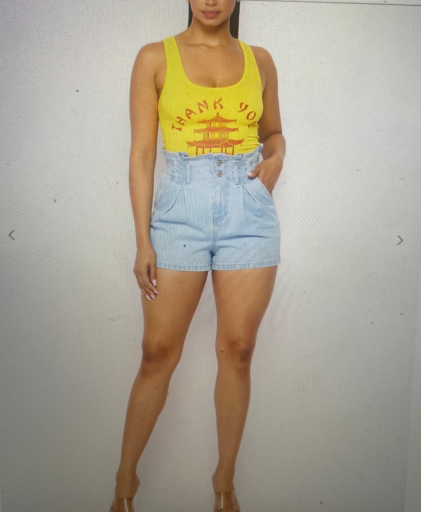 THANK YOU TANK TOP (Yellow)