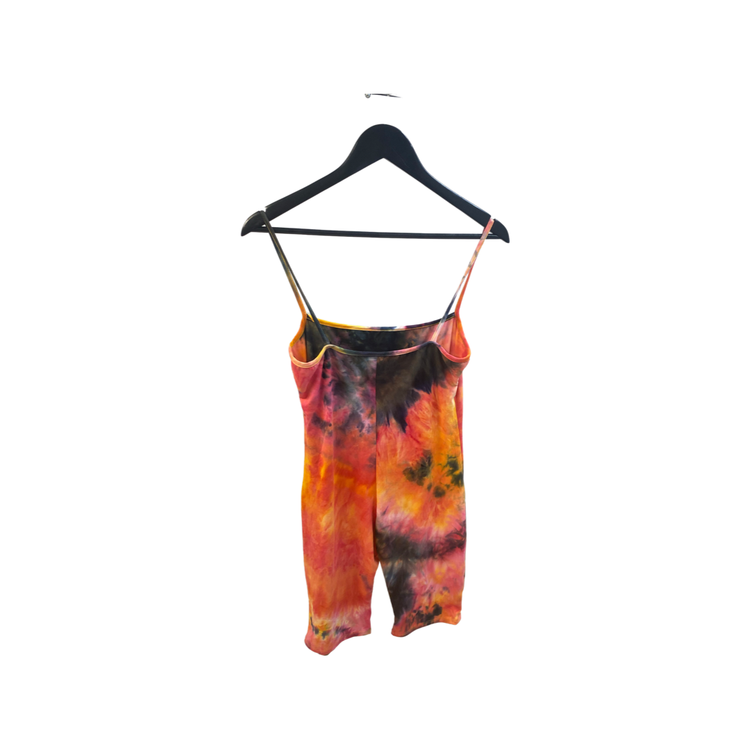tie dye romper plus size