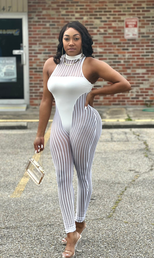 SEXY CAN I WHITE JUMPSUIT