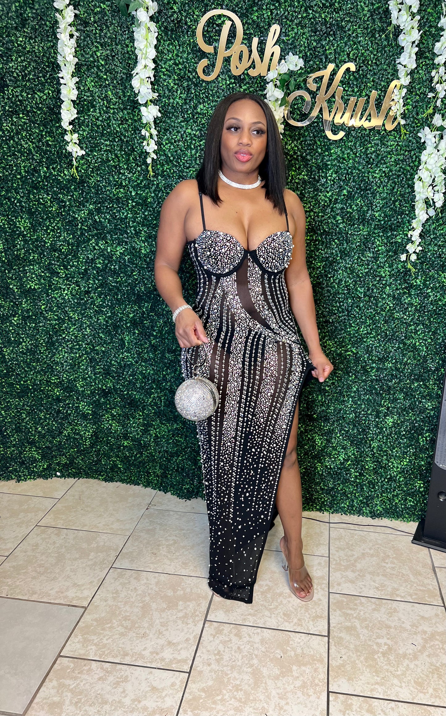 Bling maxi dress hot sale